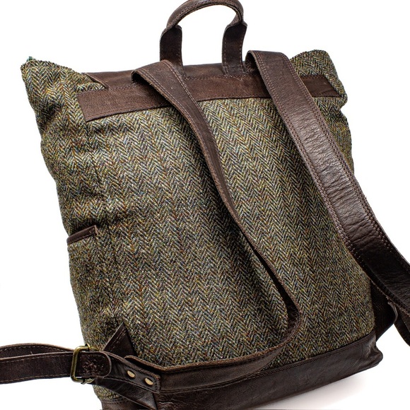 Brown and Green Men's Backpack - Picture 12 of 12